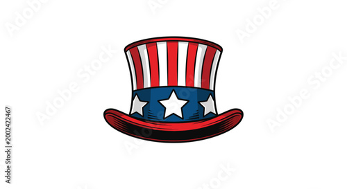 American Uncle Sam Top Hat Symbol 2.