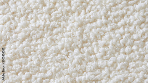 Soft white boucle fabric texture
