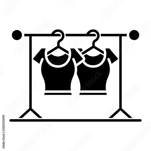 clothes rack Solid icon