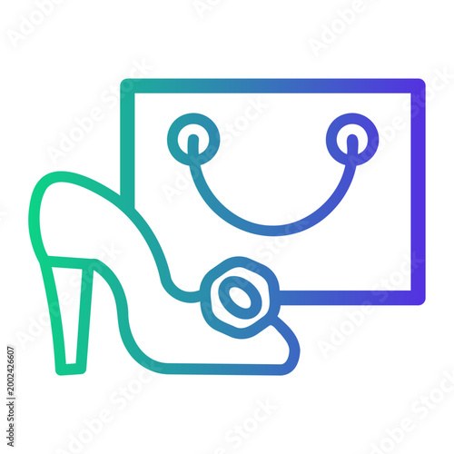 high heels Line Gradient Icon