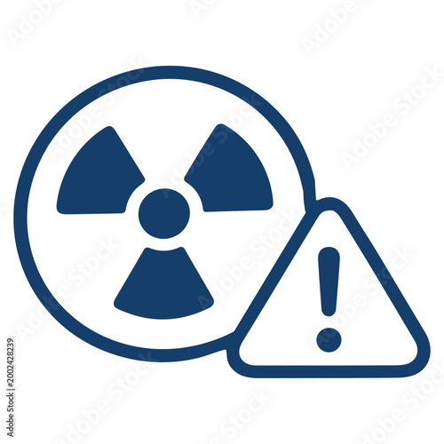 Radiation warning hazard nuclear danger safety symbol icon