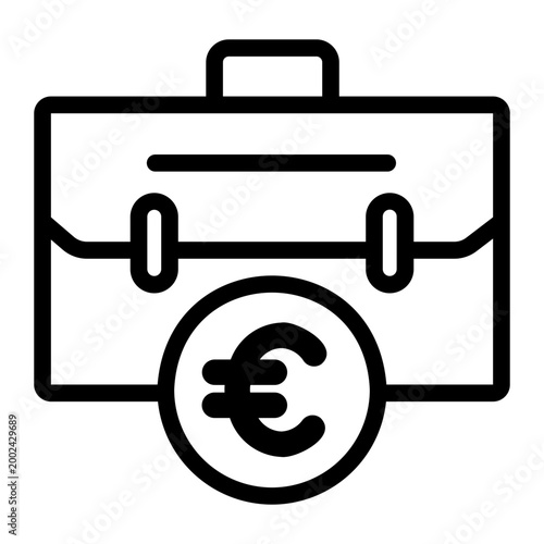 finance efficiency Line Icon