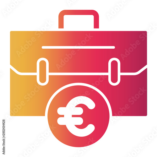 finance efficiency Gradient icon