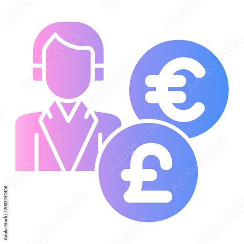 finance management Gradient icon