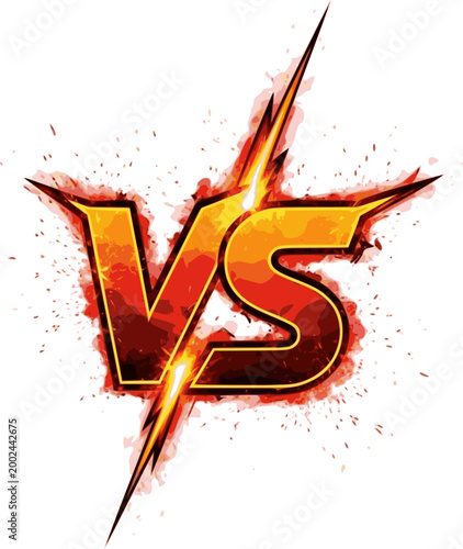 Versus logo. VS letters. Versus sign. fight, competition, battle, match, game. Vector icon.
