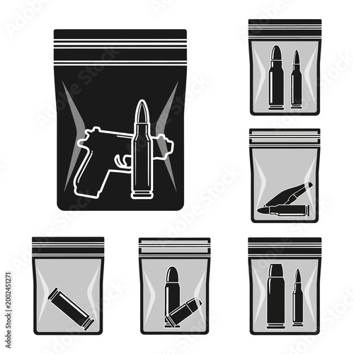 Illegal Weapons and Ammunition Confiscated in Plastic Bags