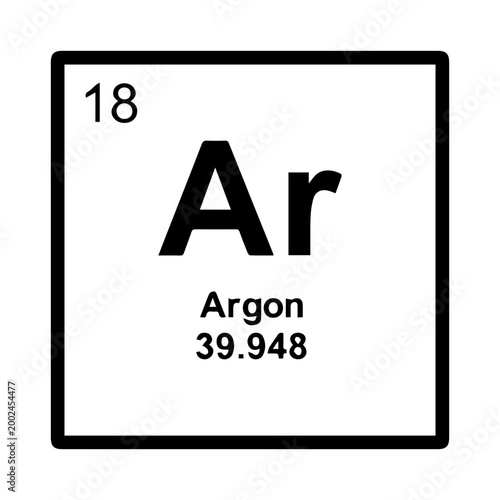 Argon element square
