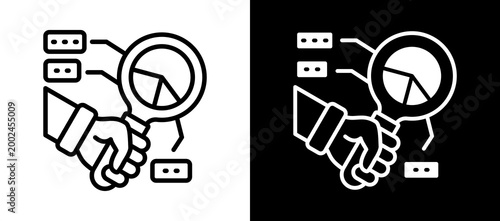 Impact Analysis whiteblack icon