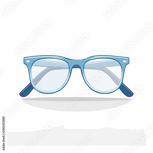 Blue Eyeglasses with Clear Lenses