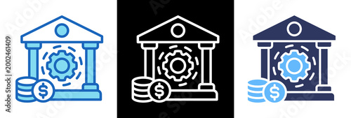 Banking System triplestyle icon