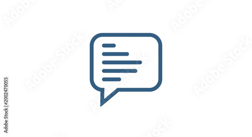 Εκτύπωση καμβά Speech Bubble Icon Design.