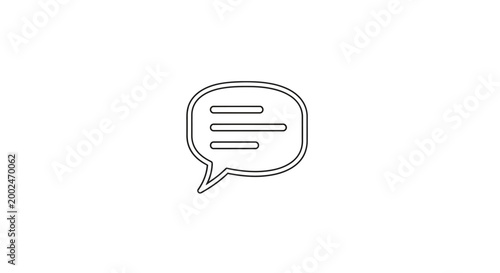 Photos Speech Bubble Icon Design.