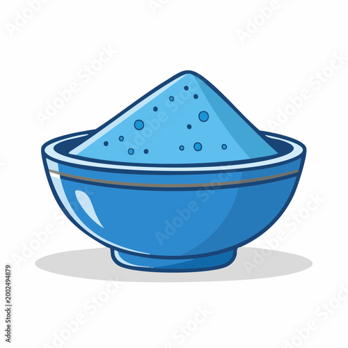 Blue Powder in a Bowl