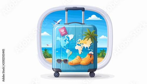Embark on a Global Adventure Your Ultimate Travel Suitcase Packed with Summer Essentials for an Unforgettable Vacation