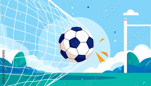 illustrating the thrill of success and athletic achievement in a flat design style