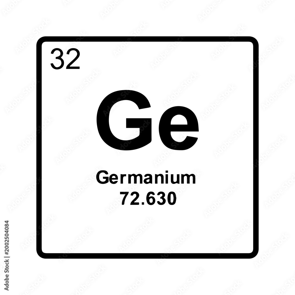 Obraz premium Periodic Table of Germanium