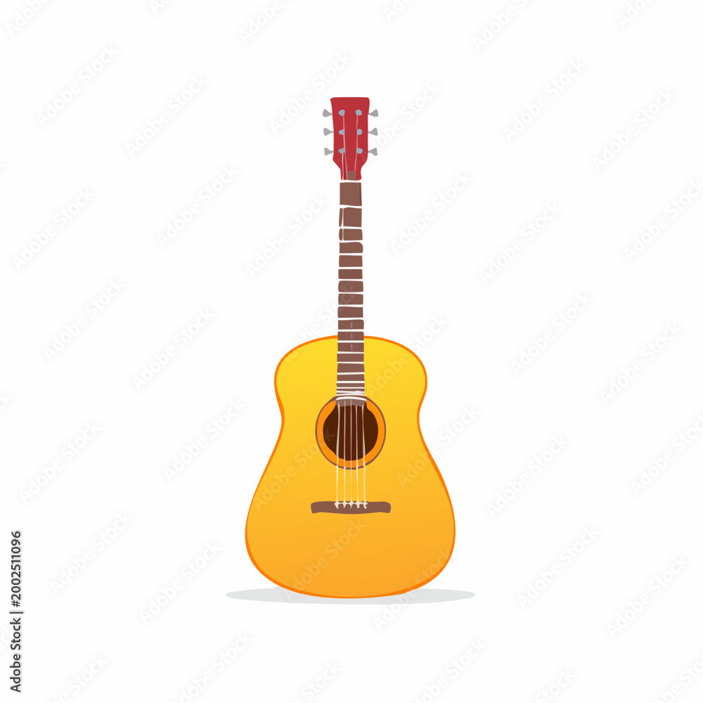 Obraz premium Acoustic Guitar Illustration
