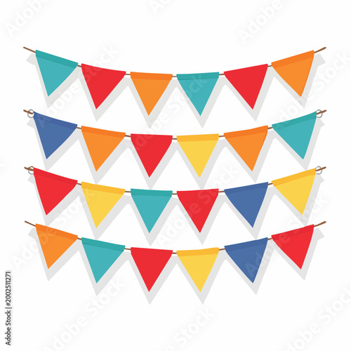 Colorful Bunting Flags Garland