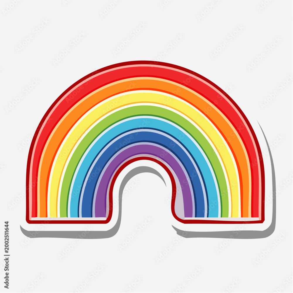 Fototapeta premium Colorful Rainbow Arc Illustration
