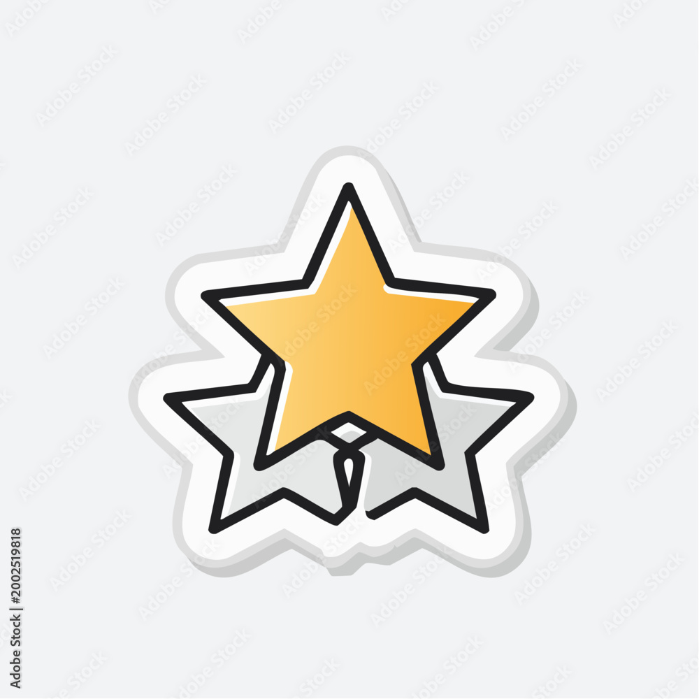 Obraz premium Three Stars Rating Icon