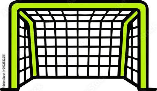 Soccer goal net and post icon