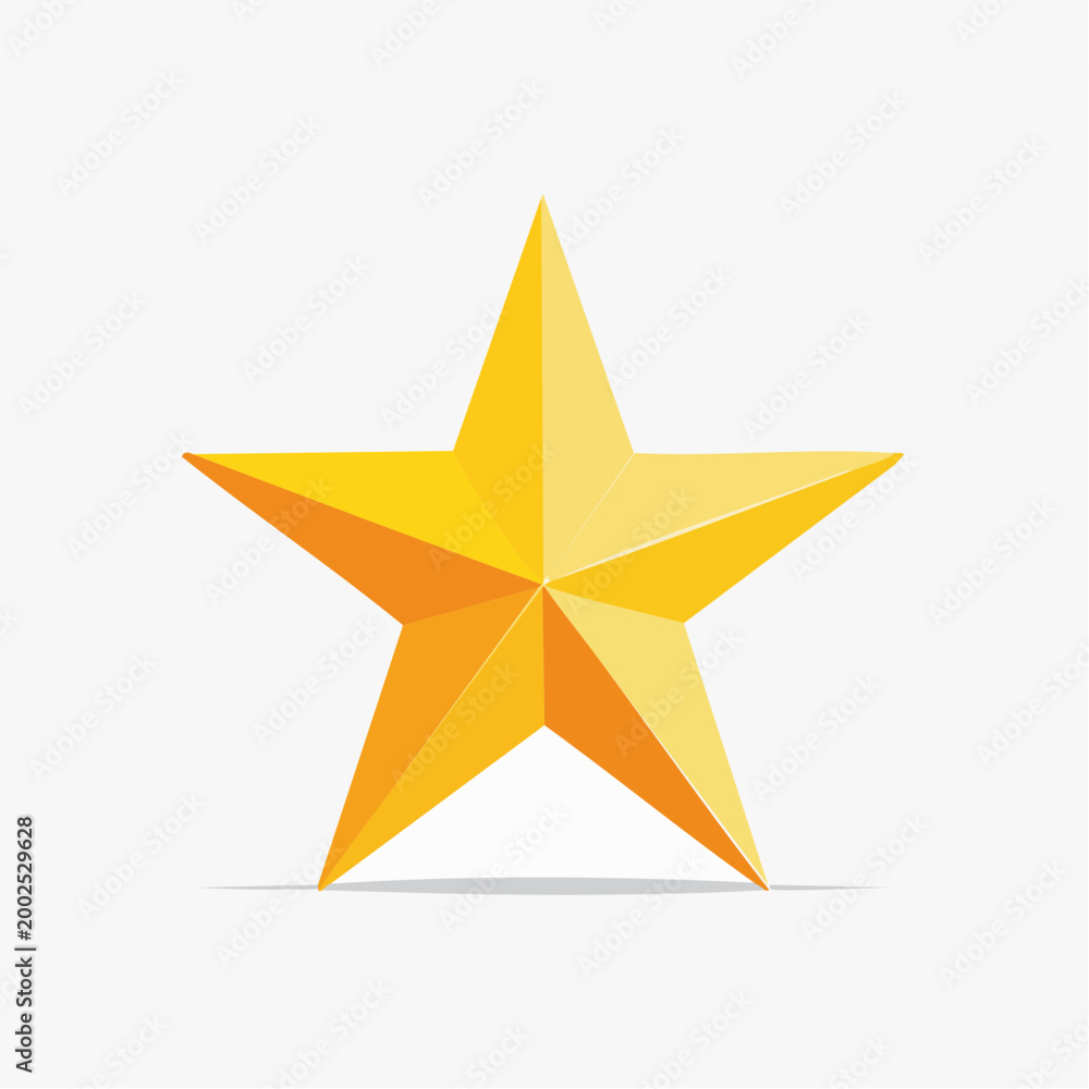 Obraz premium Golden Star Icon