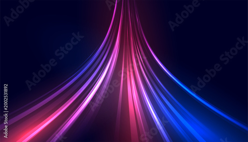 get disappear with speedy light trails on city roads