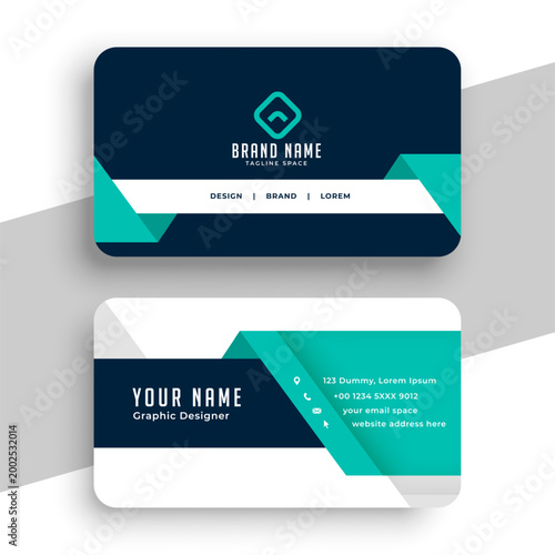 modern business identity card template a ready to print design