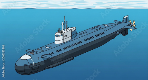Large Modern Cargo Ship Floating on Calm Water.