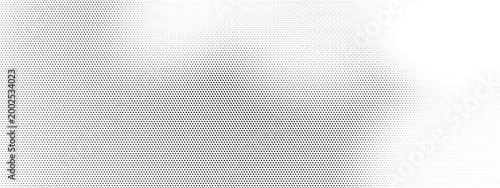 Halftone white noise gradient for circular dot pattern. Textured tone and pixel effect comic line background. Features half square necronomicon beam on fabric with straight.