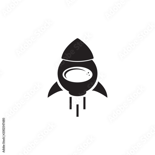 astro rocket good logo design combination