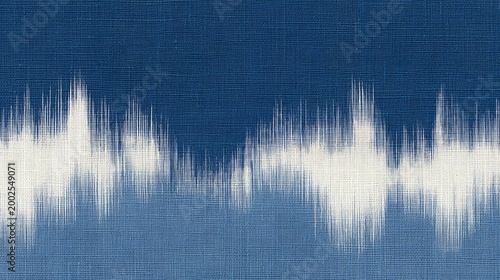 Traditional indigo and white textile pattern seamless design minimal aesthetic artistic textile environment