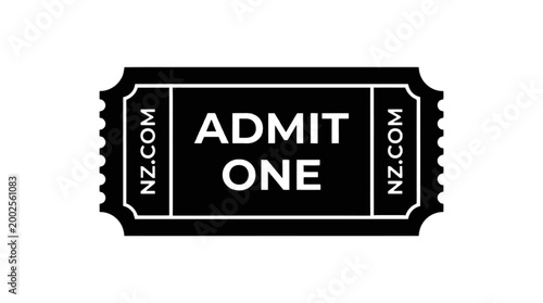 Admit One Ticket - Entry Pass for Events and Entertainment