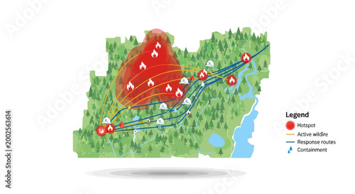 Oregon Wildfire Map Showing Active Fires and Response Efforts.