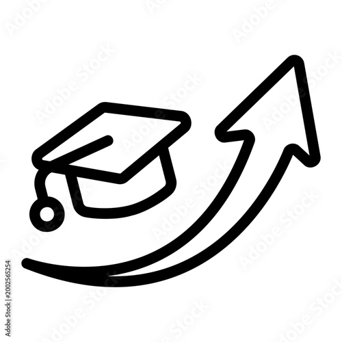 Student succes Line Icon