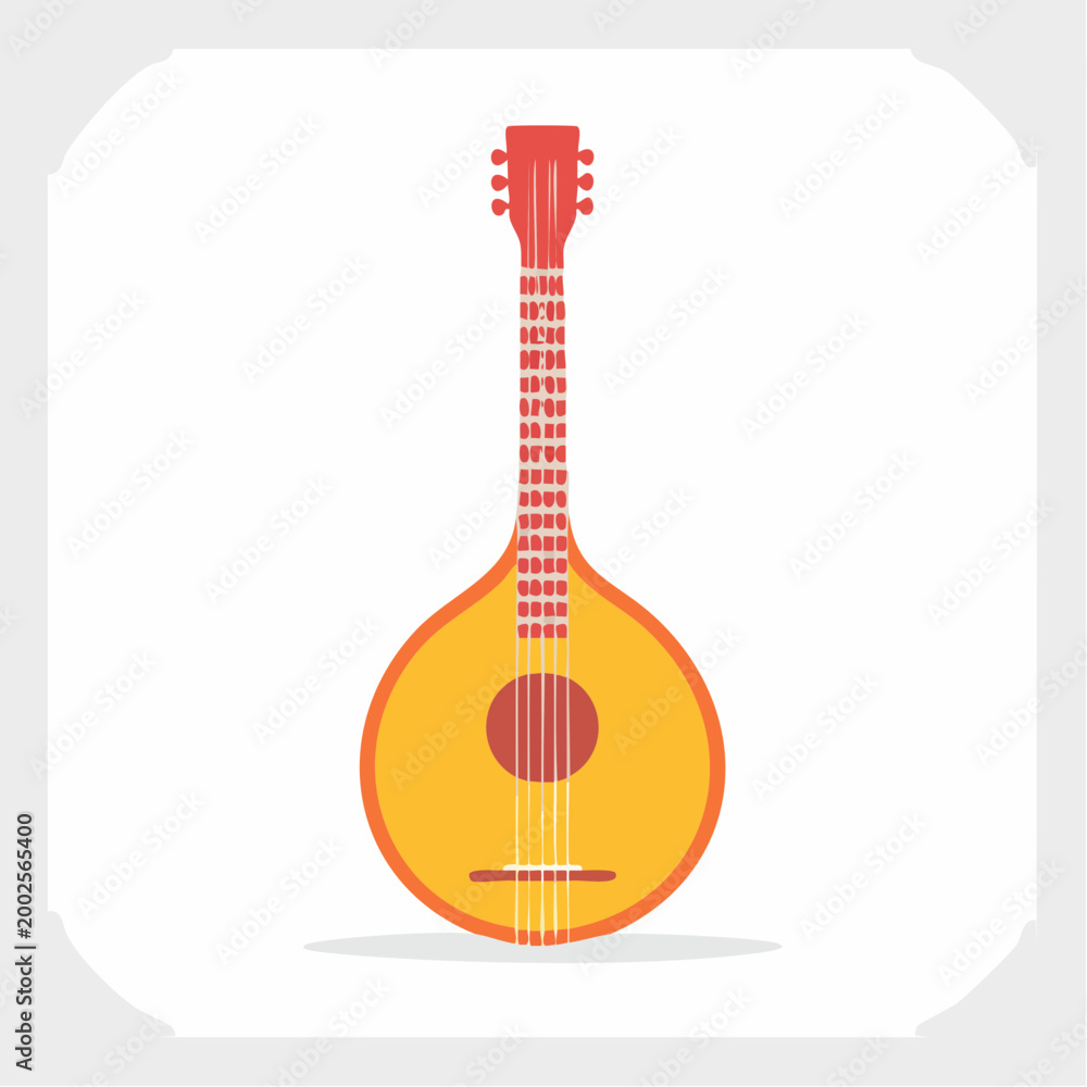Obraz premium Portuguese Guitar Illustration