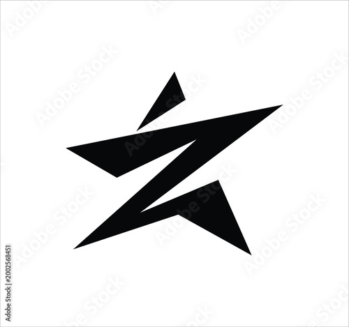 az za z a letter logo design. Minimal monogram emblem, classic style  Alphabet vector logo design. Premium Business logo, White background