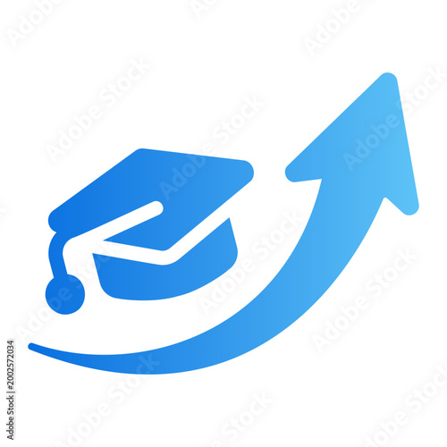 Student succes Line Gradient Icon