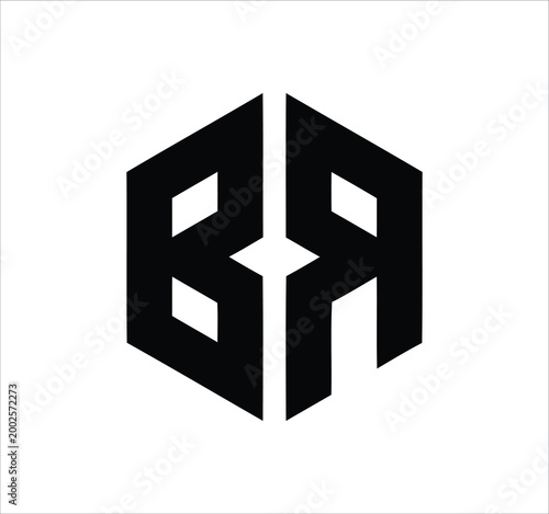 br real estate home rb r b letter logo design. Minimal monogram emblem, classic style  Alphabet vector logo design. Premium Business logo, White background