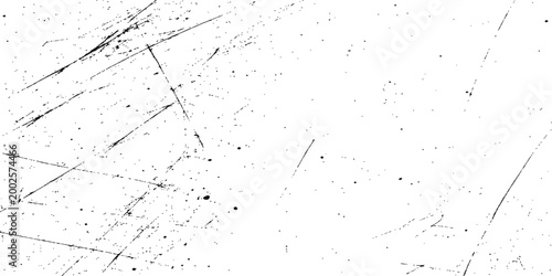 Scratched grunge overlay background: light surface with fine black scratch lines, dust speckles and subtle distressed abstract texture design