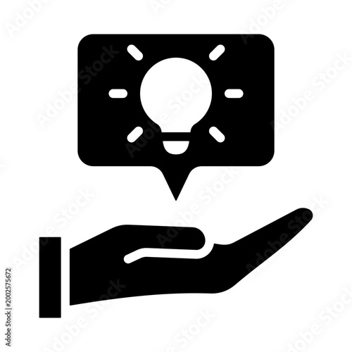 Constructive Criticism Icon - Solid Black