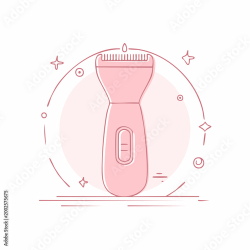 Pink Electric Trimmer Icon