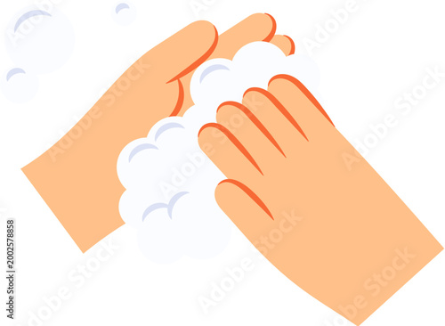 Wash hands with soap