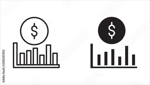 Isolated Vector Icon set Multiple Collections of Managerial Style Icons. transparent.