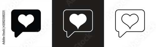 Slika na platnu Like a thin and solid line message icon