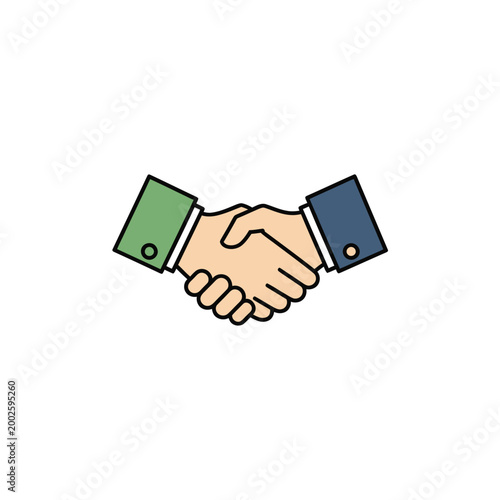 Foto Business handshake agreement partnership.