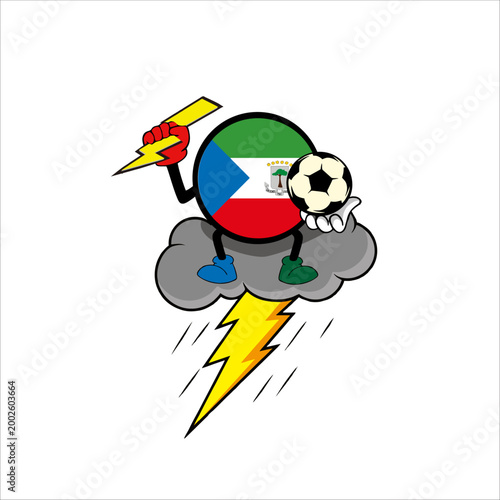 Print Design the Guinea football mascot for your country's icon and identity