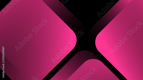 Foto Vibrant pink abstract background with geometric shapes and smooth gradient trans