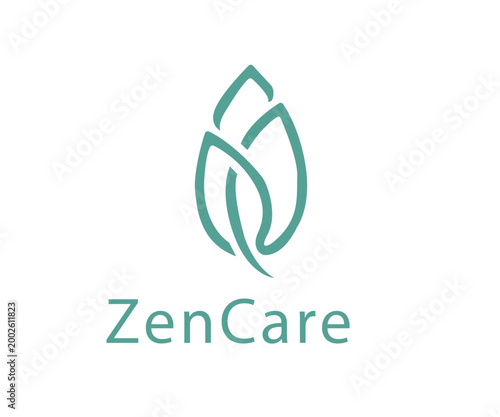 Zen Health Logo ZenCare Wellness Branding