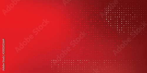 Stylish red background with pixel grid pattern and light effects. Clean and futuristic look